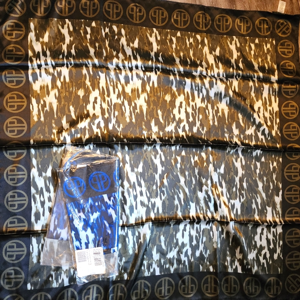 Denis Basso print signature scarves